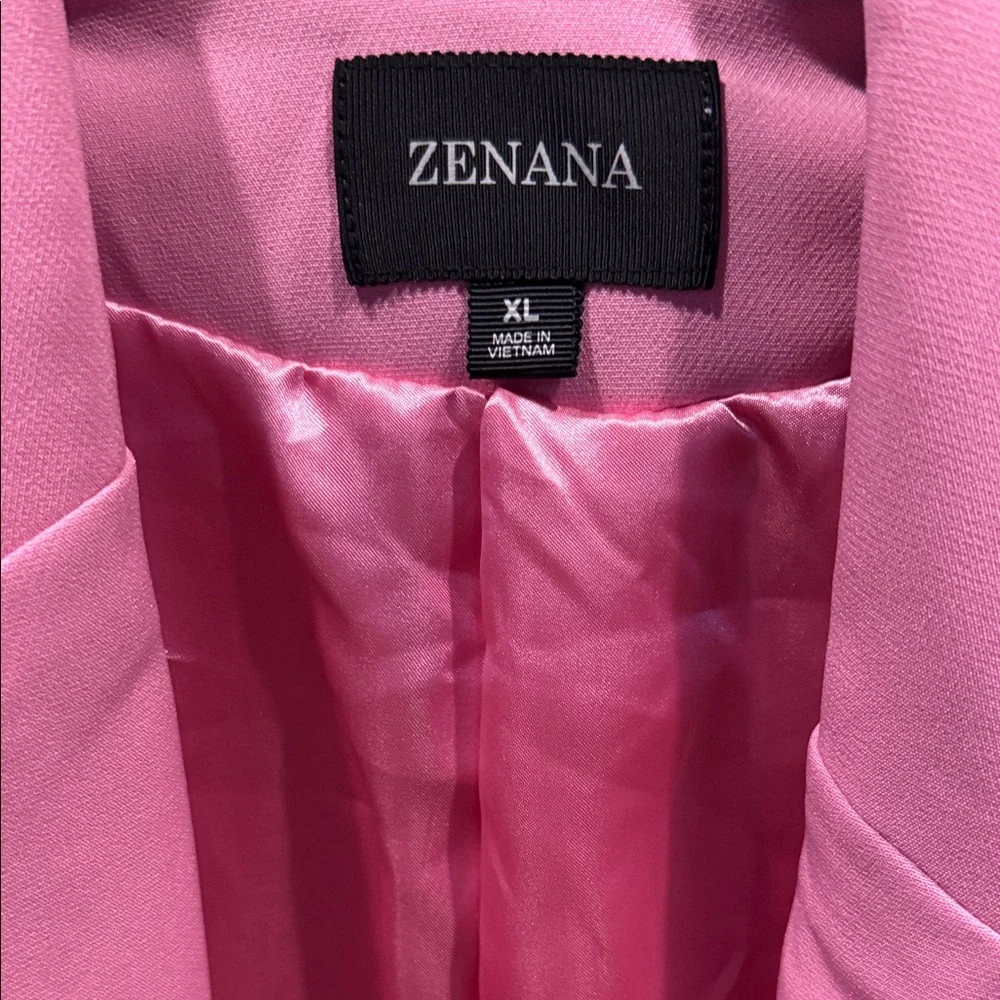 Zenana Outfitters Pink Blazer - Picture 3 of 5